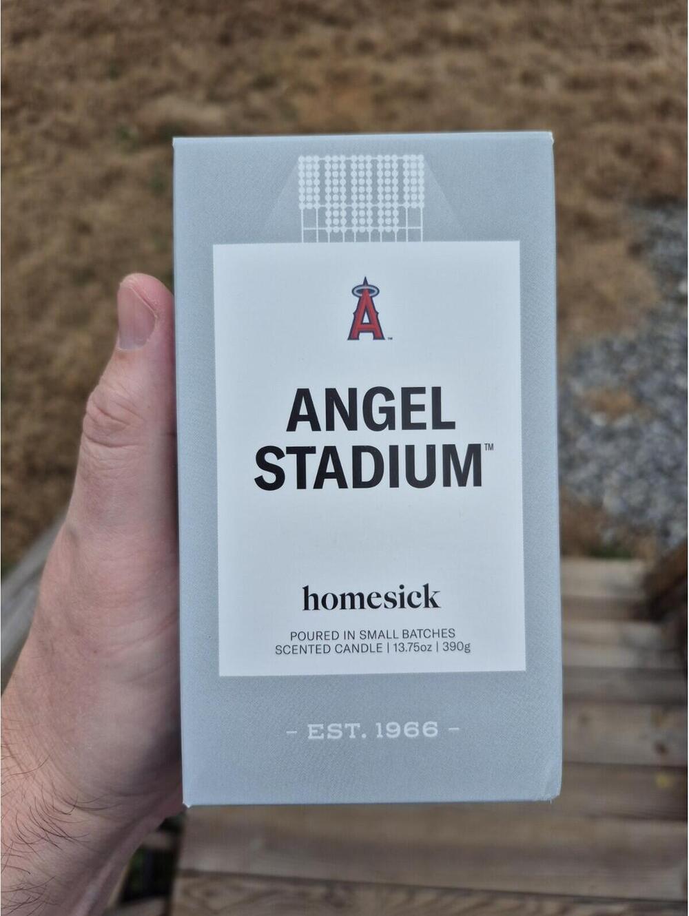 Homesick 13.75 oz. Angel Stadium Candle MLB Collectible Rare New in Box Scented